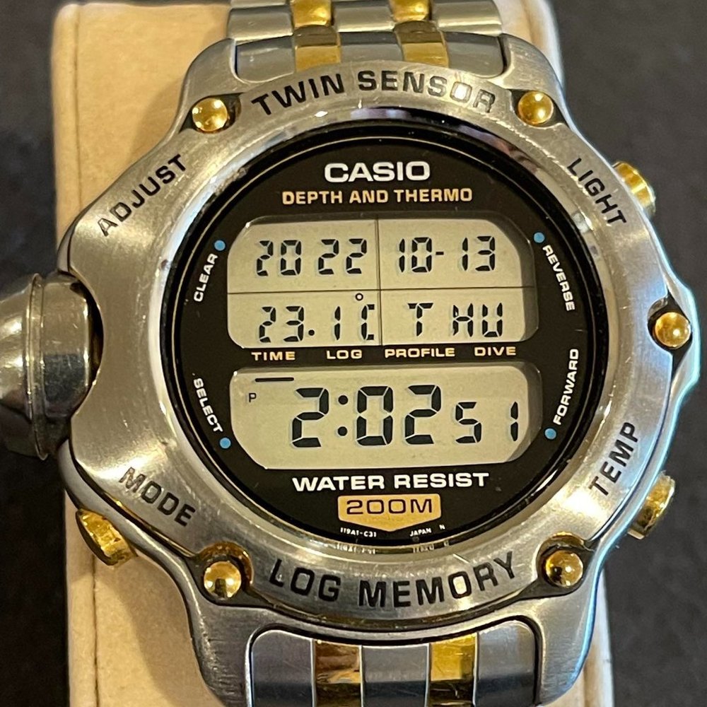 Casio Twin Sensor Depth and thermo Dive Watch,